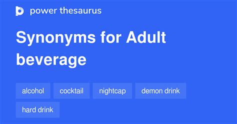 beverage thesaurus|adult beverage synonym.